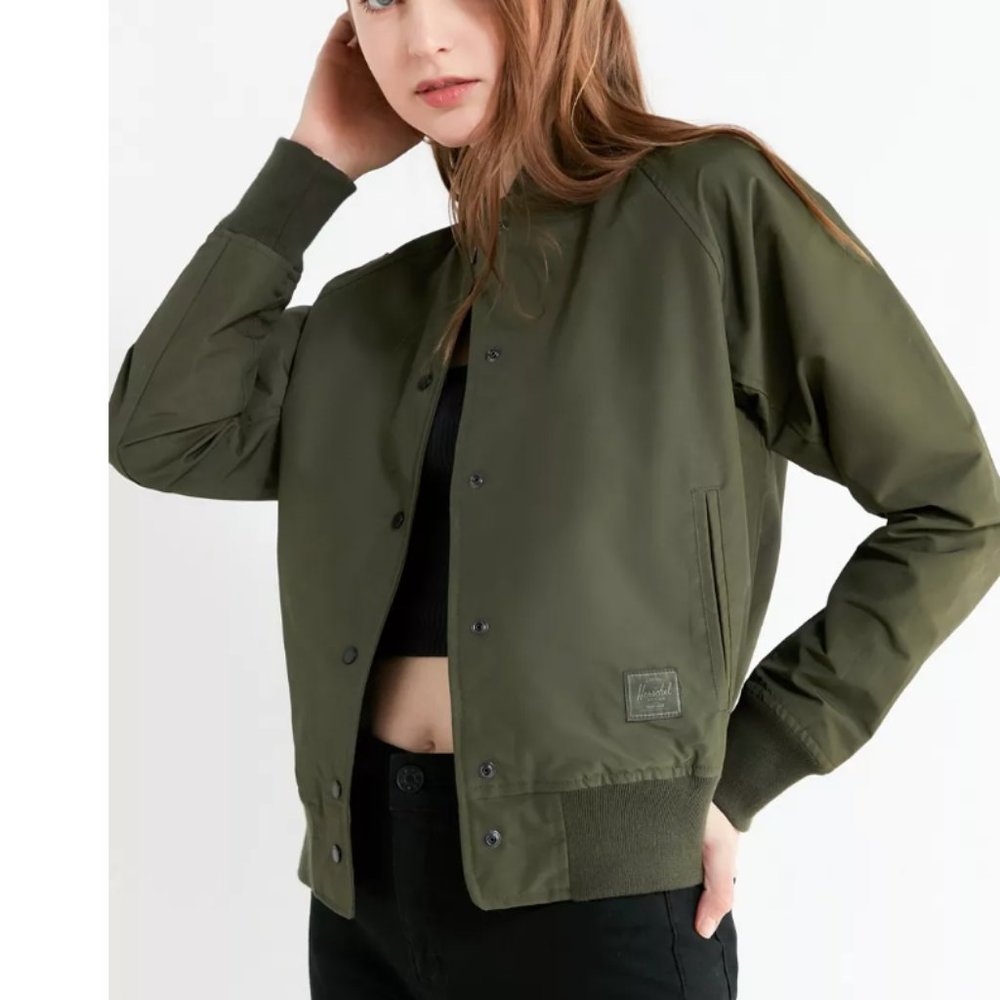 Herschel Supply Company Olive Green Bomber Jacket